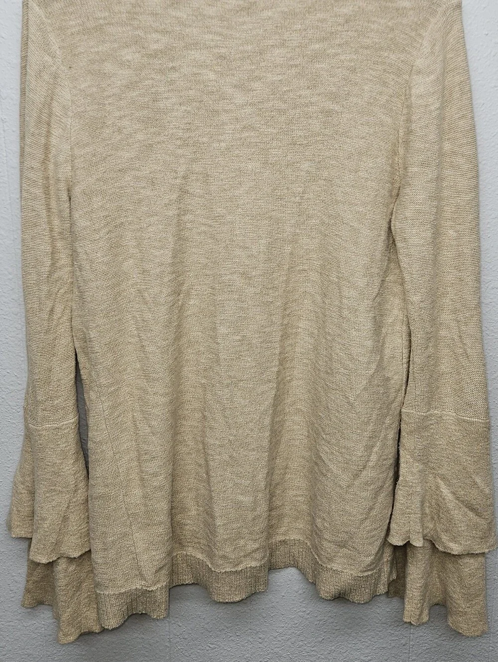 J.Crew Bell Sleeves Cardigan Womens S Minimalist Bohemian Casual Academia Office